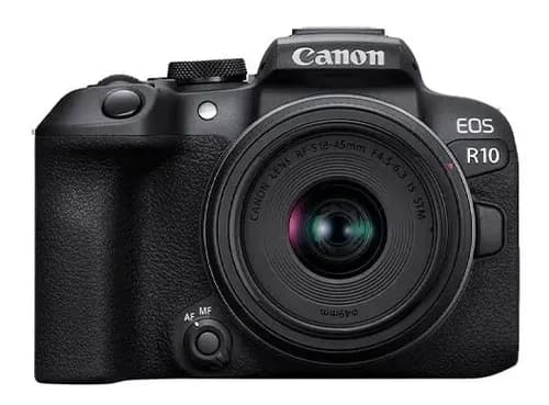 Cámara Canon Mirrorless Eos R10 Rf-s18-45mm F4.5-6.3 Is Stm Negro