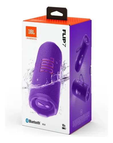Bocina Jbl Flip 7 Portátil Bluetooth A Prueba De Agua - Sonido Jbl Pro Violeta Oscuro
