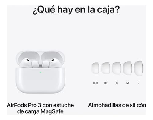 Apple AirPods Pro 3 Color Blanco Con Cancelación De Ruido Blanco - 9
