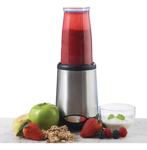 Licuadora Multi Pro Blender Brentwood Rojo Jb 199 Familiar Color Plateado - 2