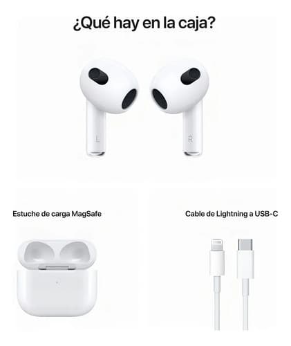 Apple AirPods (3ª Generación) Con Caja De Carga Magsafe 1 - 7
