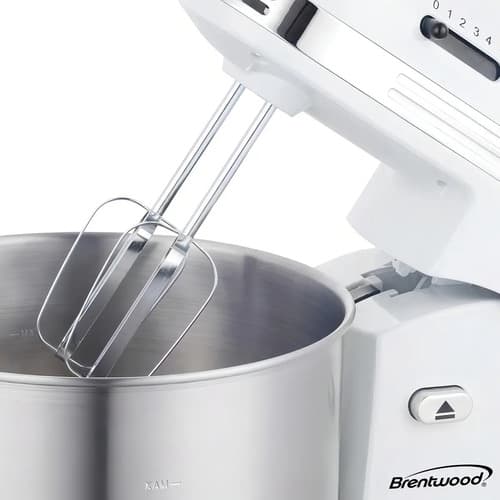 Batidora De Soporte Brentwood Sm-1162w Retro 5 Velocidades 3.3 L Inox Blanco