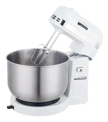 Batidora De Soporte Brentwood Sm-1162w Retro 5 Velocidades 3.3 L Inox Blanco - 2
