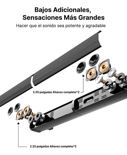 Barra De Sonido Bluetooth Desmontable Ultimea Apollo S60 Negro - 3