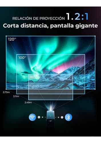 Proyector Ultimea Poseidon E40 Portátil Todo En Uno Azul Oscuro - 10