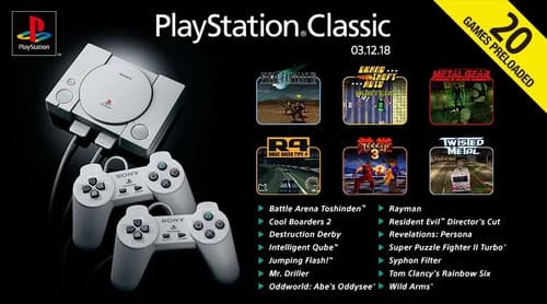 Sonyplaystation Classic Scph-1000r 16gb Standard Color Gris 2020 - 8