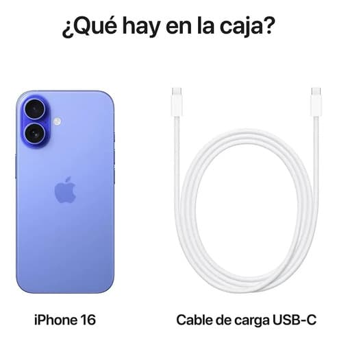Apple iPhone 16 (128 Gb) - Color Azul Ultramarine - 9