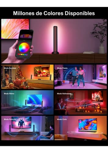 Barra De Sonido Ultimea Apollo S70 Bluetooth Luz Led Negro - 6