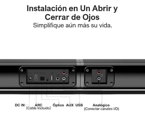 Barra De Sonido Ultimea Apollo S40 Negro Bluetooth Dts Dolby Atmos Usb - 5