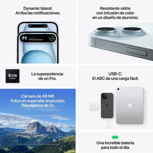 Apple iPhone 15 (128 Gb) - Azul - 8