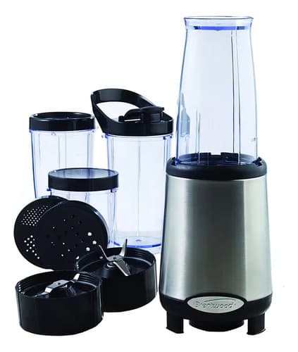 Licuadora Multi Pro Blender Brentwood Rojo Jb 199 Familiar Color Plateado - 3